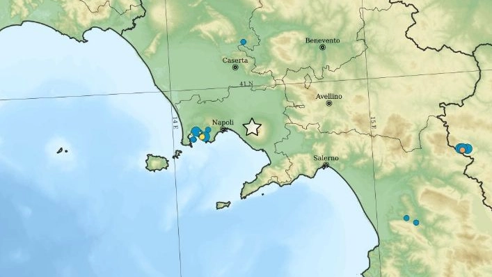 Terremoto ai piedi del Vesuvio, l'epicentro stimato dall'INGV