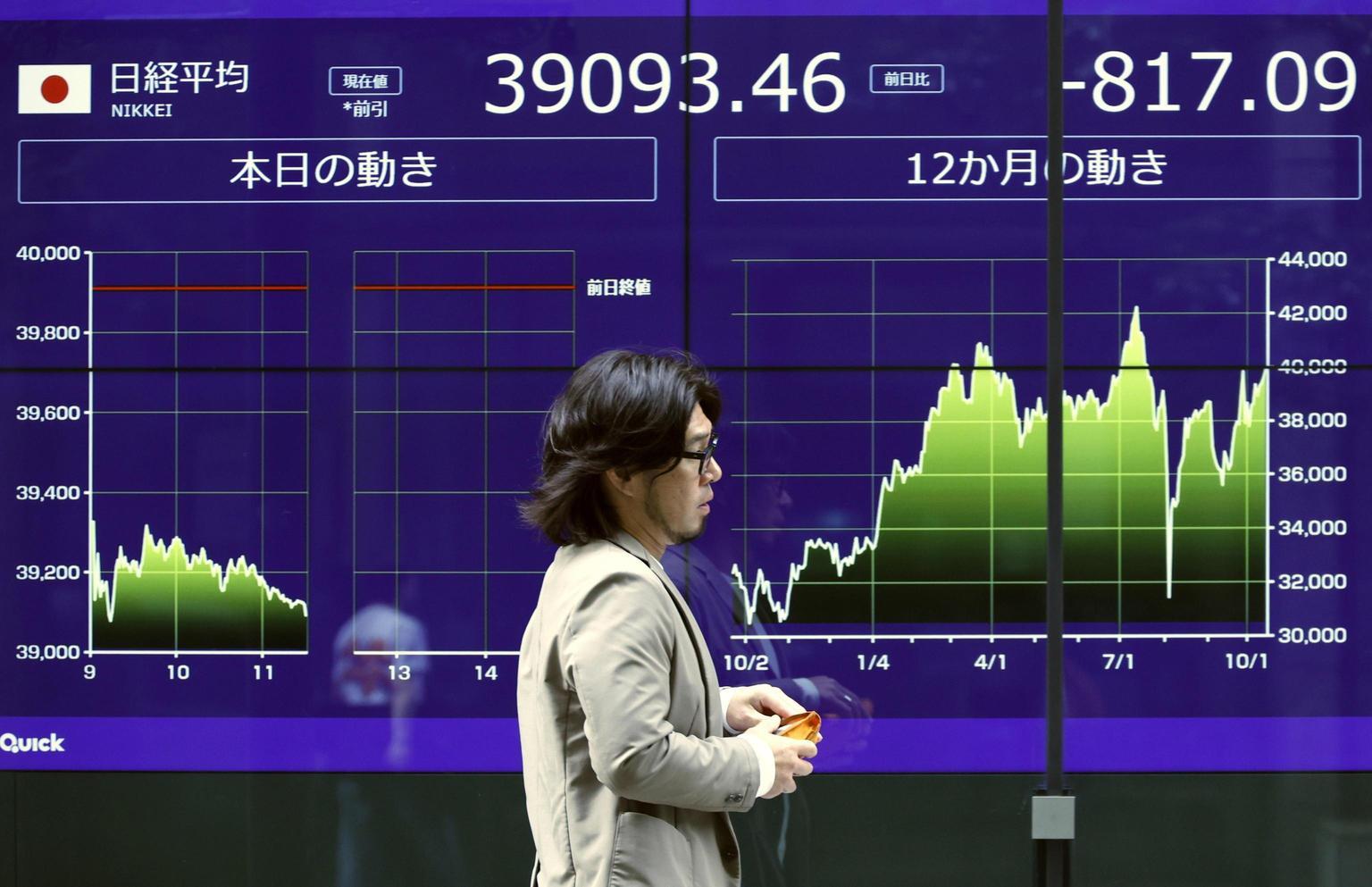 Borsa: Tokyo, apertura in ribasso (-0,31%)