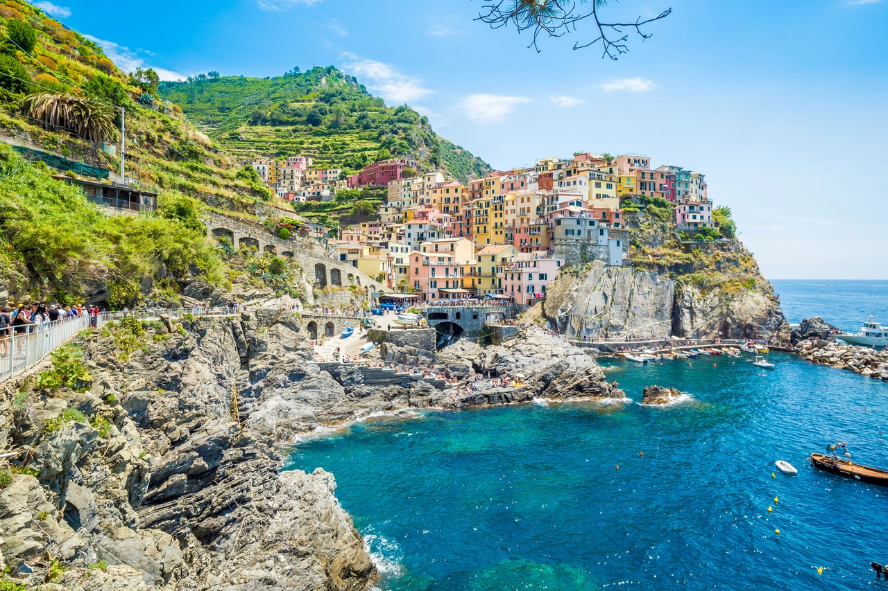 L'arrivo del sentiero a Manarola