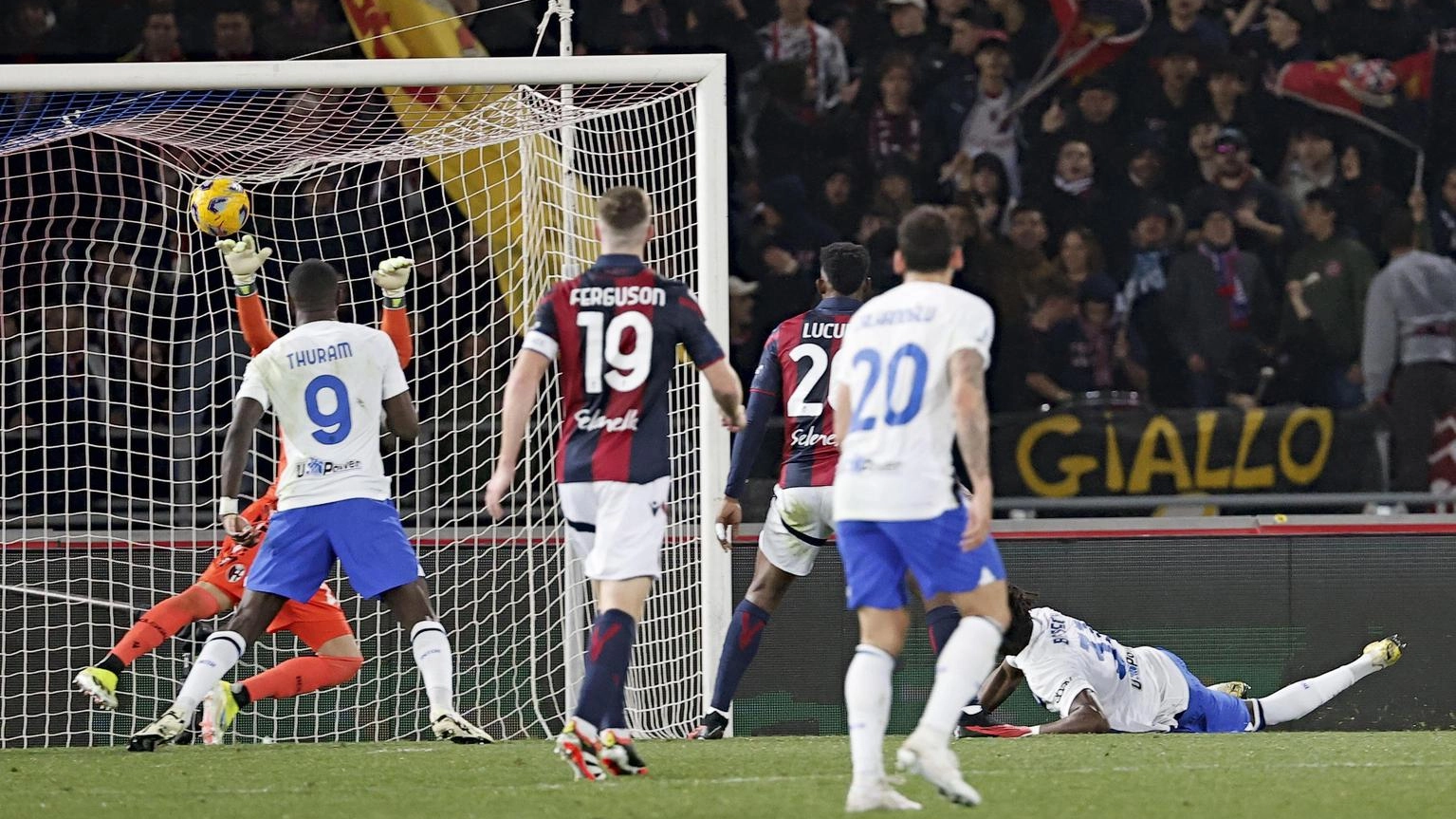 L'Inter sa solo vincere, anche il Bologna battuto 1-0