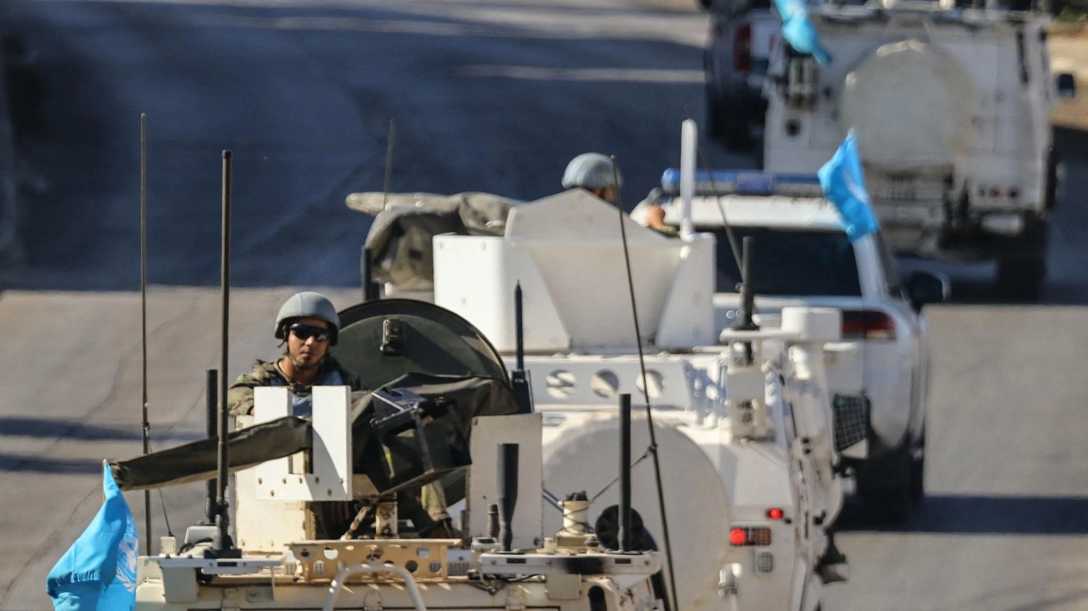 Mezzi blindati della missione Unifil in Libano