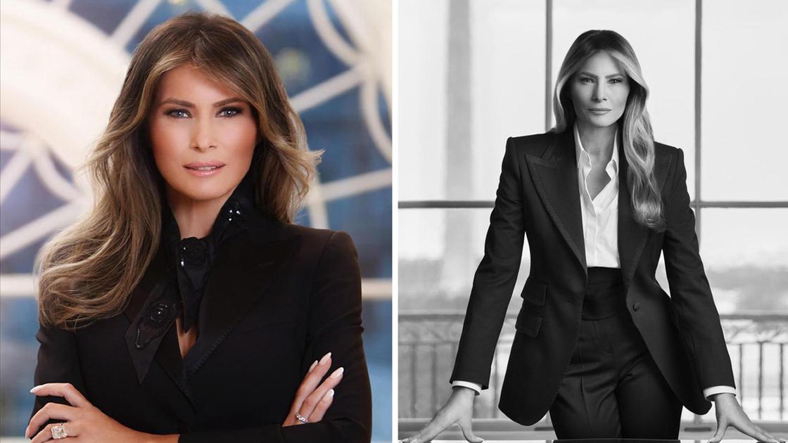 Melania Trump: nuova foto ufficiale alla Casa Bianca con una 