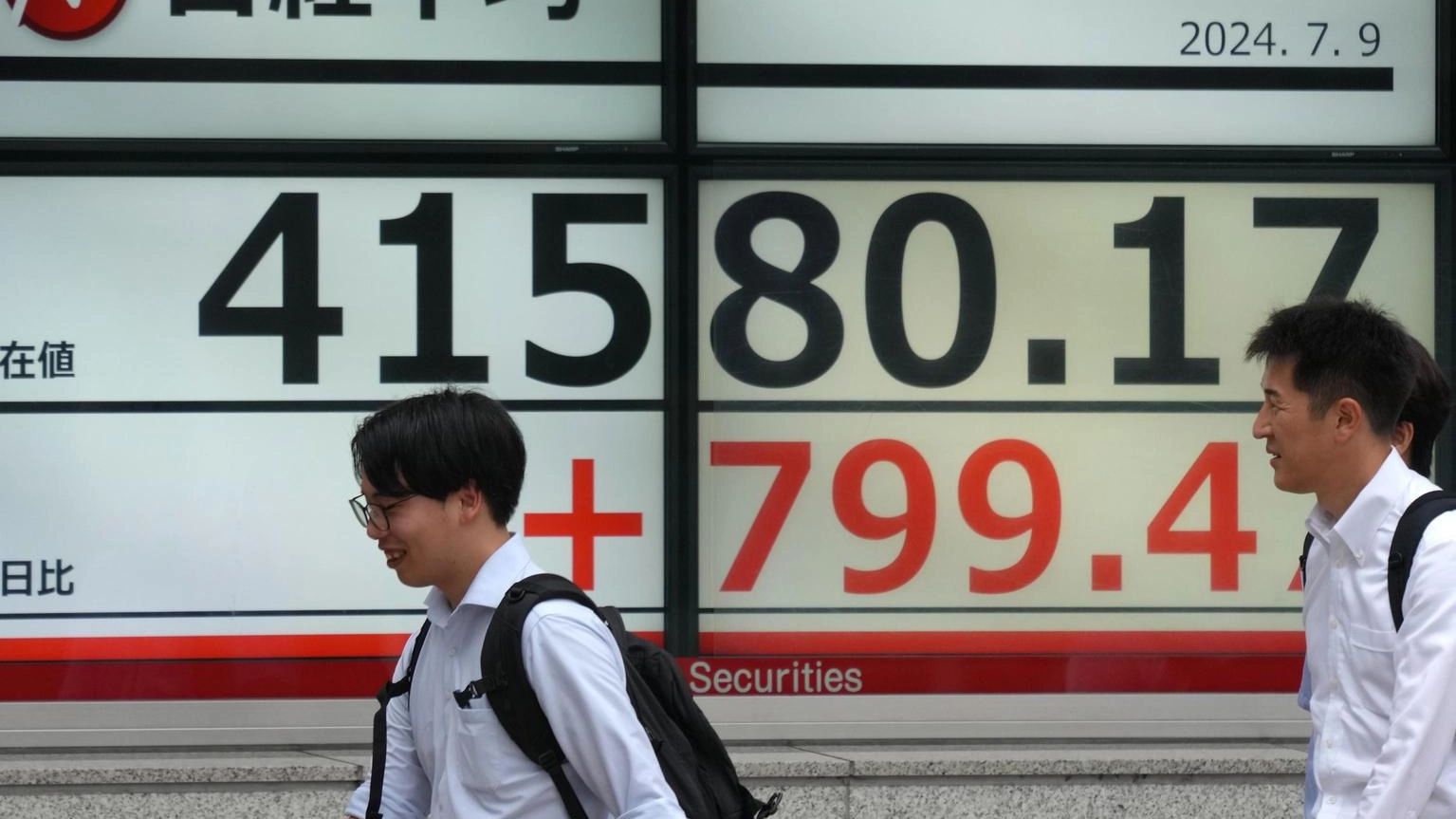Borsa: Asia debole, Tokyo -1,1%, si rafforza lo yen