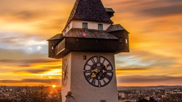 Tramonto su Graz