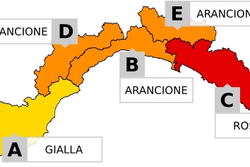 L'allerta meteo in Liguria per martedì 8 ottobre