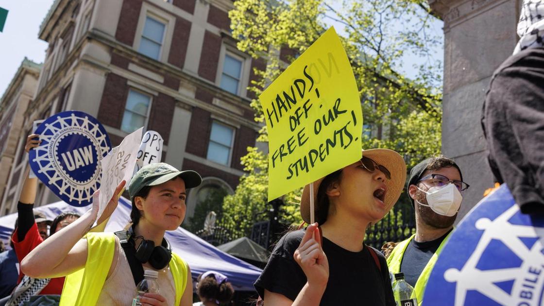 Columbia espelle alcuni studenti pro palestinesi