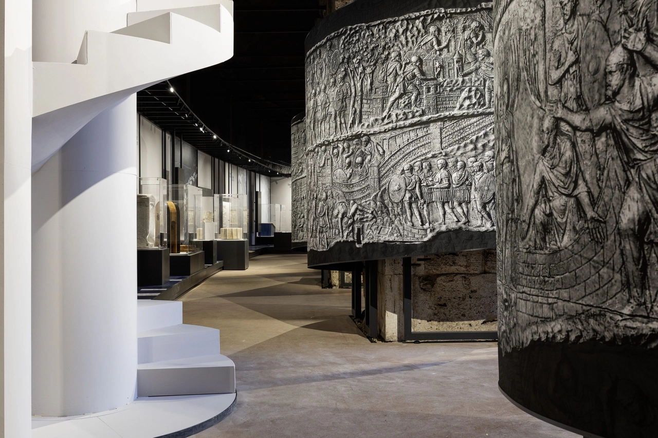 Colonna Traiana, la mostra al Colosseo, Roma