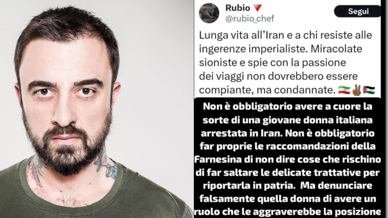 Chef Rubio, il post choc su Cecilia Sala che fa indignare Mentana: “Miserabile”