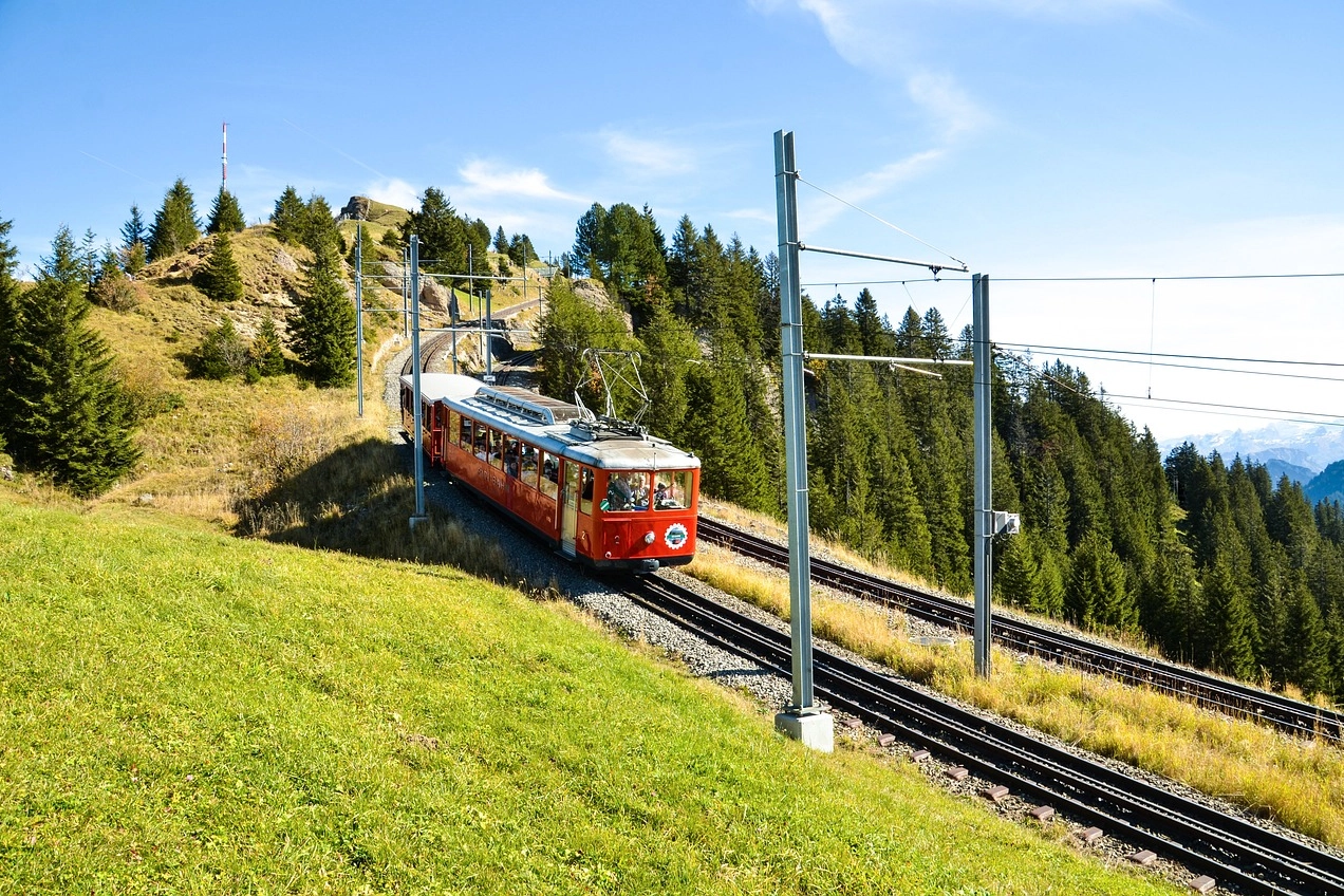 La ferrovia di montagna sul Monte Rigi