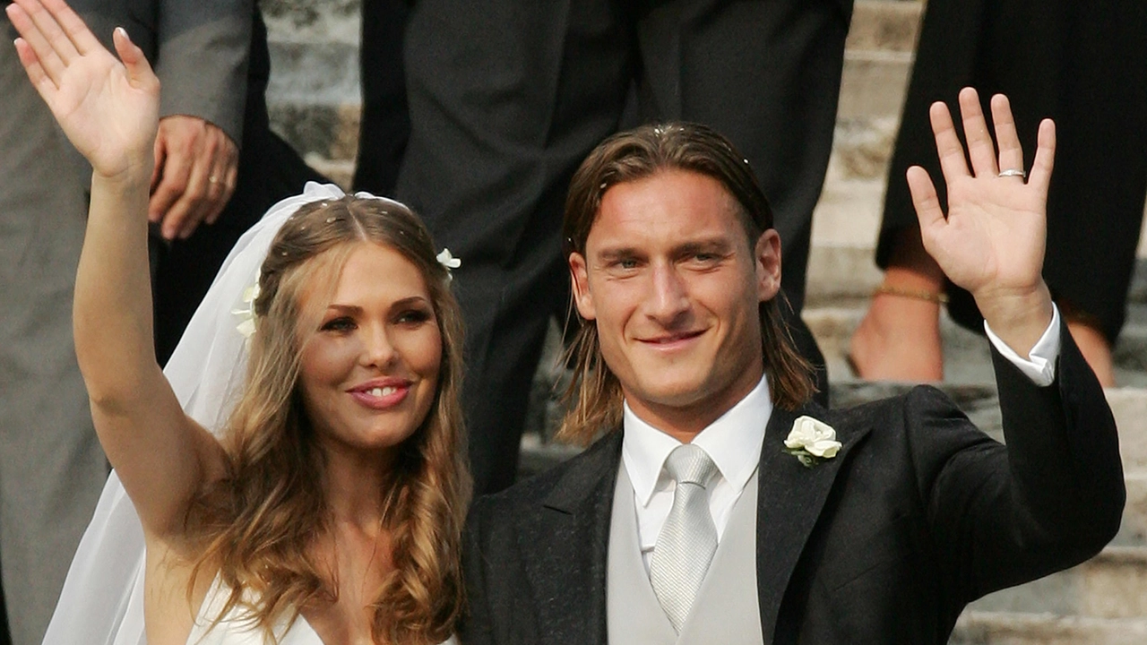 Ilary Blasi e Francesco Totti - Crediti Ansa Foto