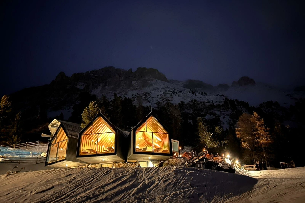 Aperitivo lungo al rifugio Oberholz a 2096 metri di altitudine