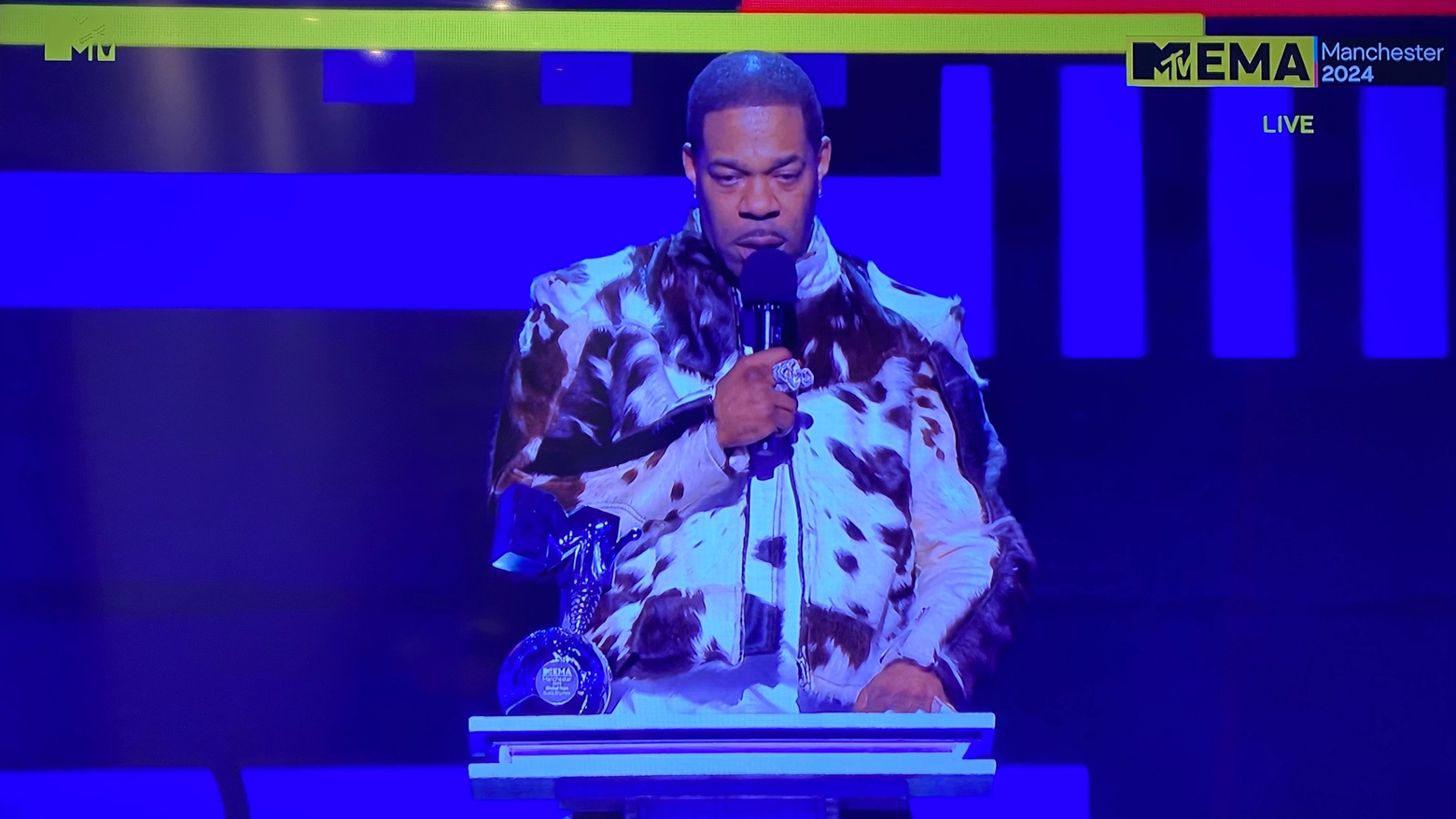 Busta Rhymes premiato come Global Icon agli Mtv Emas 2024