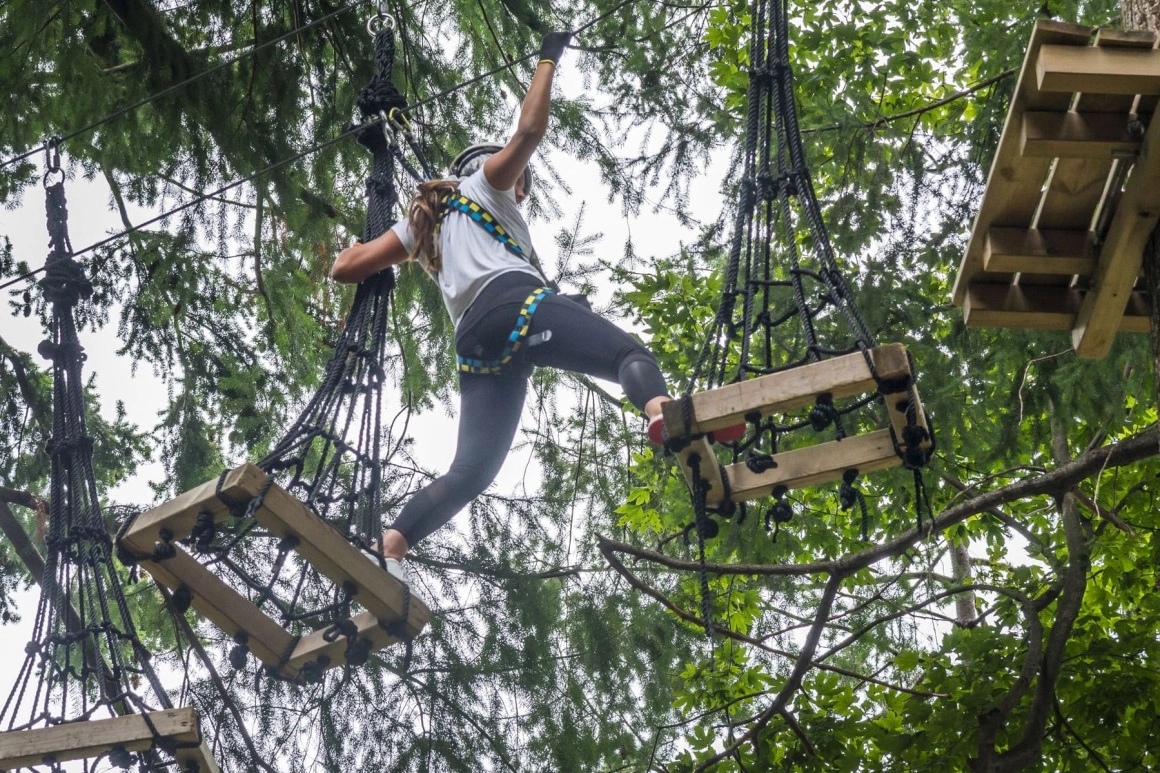 Peripezie 'aeree' nel parco avventura Jungle Raider Park di Civenna