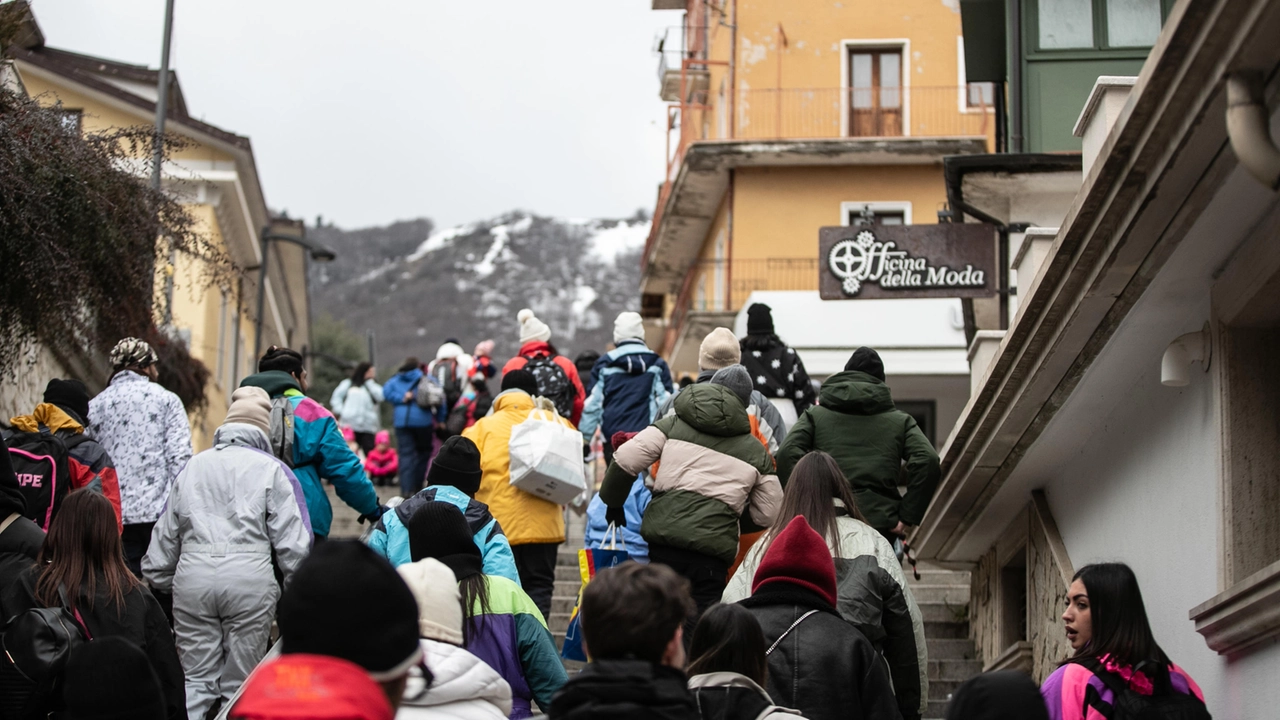 Turisti campani a Roccaraso