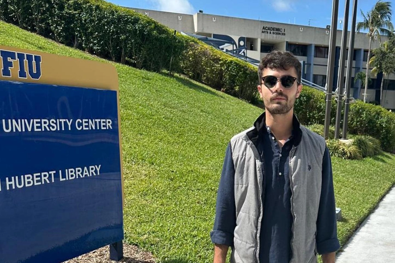 Matteo Falcinelli al campus di Miami