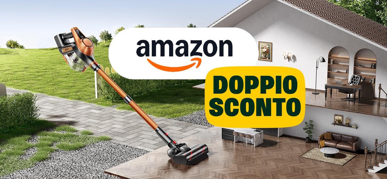 Sembra un Dyson ma costa decisamente meno: doppio sconto sull'aspirapolvere wireless anche per tappeti