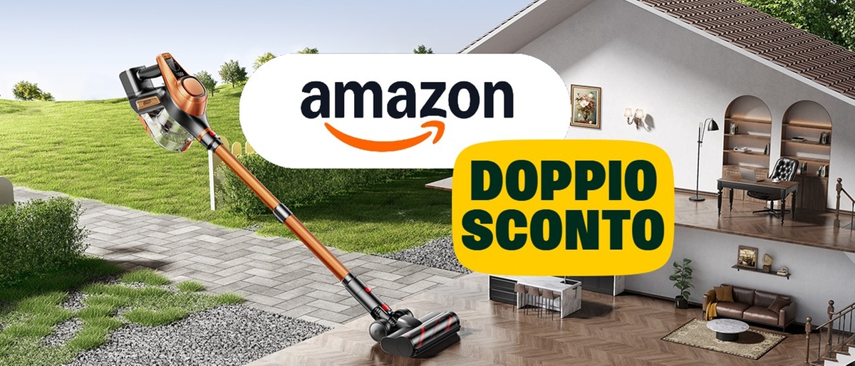 Sembra un Dyson ma costa decisamente meno: doppio sconto sull'aspirapolvere wireless anche per tappeti