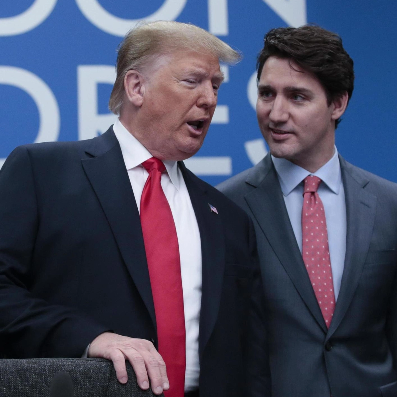 Donald Trump e Justin Trudeau (Ansa)