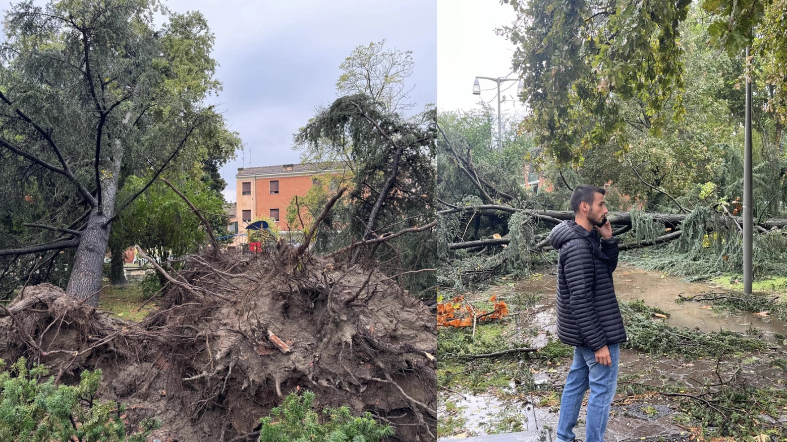 Tromba d'aria a Cento: tanti i danni