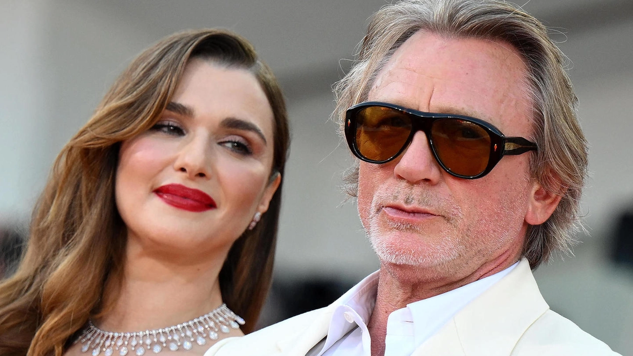 Daniel Craig a Venezia con l'attrice Rachel Weisz