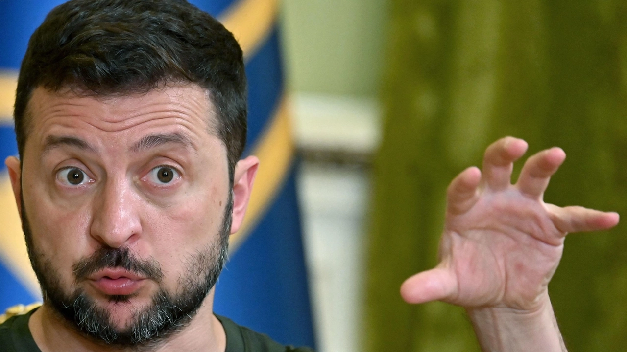 Il presidente ucraino Volodymyr Zelensky (foto Ansa)