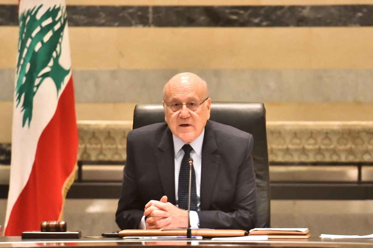 Il primo ministro libanese Najib Mikati (Ansa)