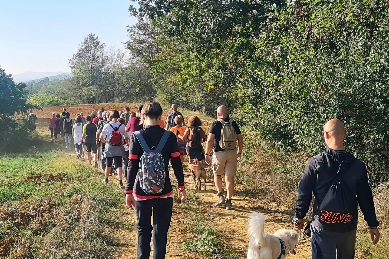 A piedi, sulla Strada Franca del Monferrato