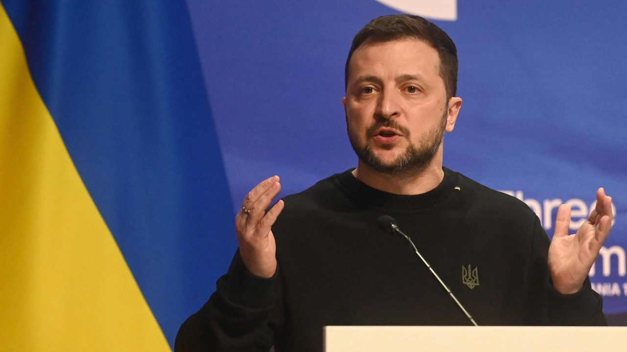 Il presidente ucraino Volodymyr Zelensky (Ansa)