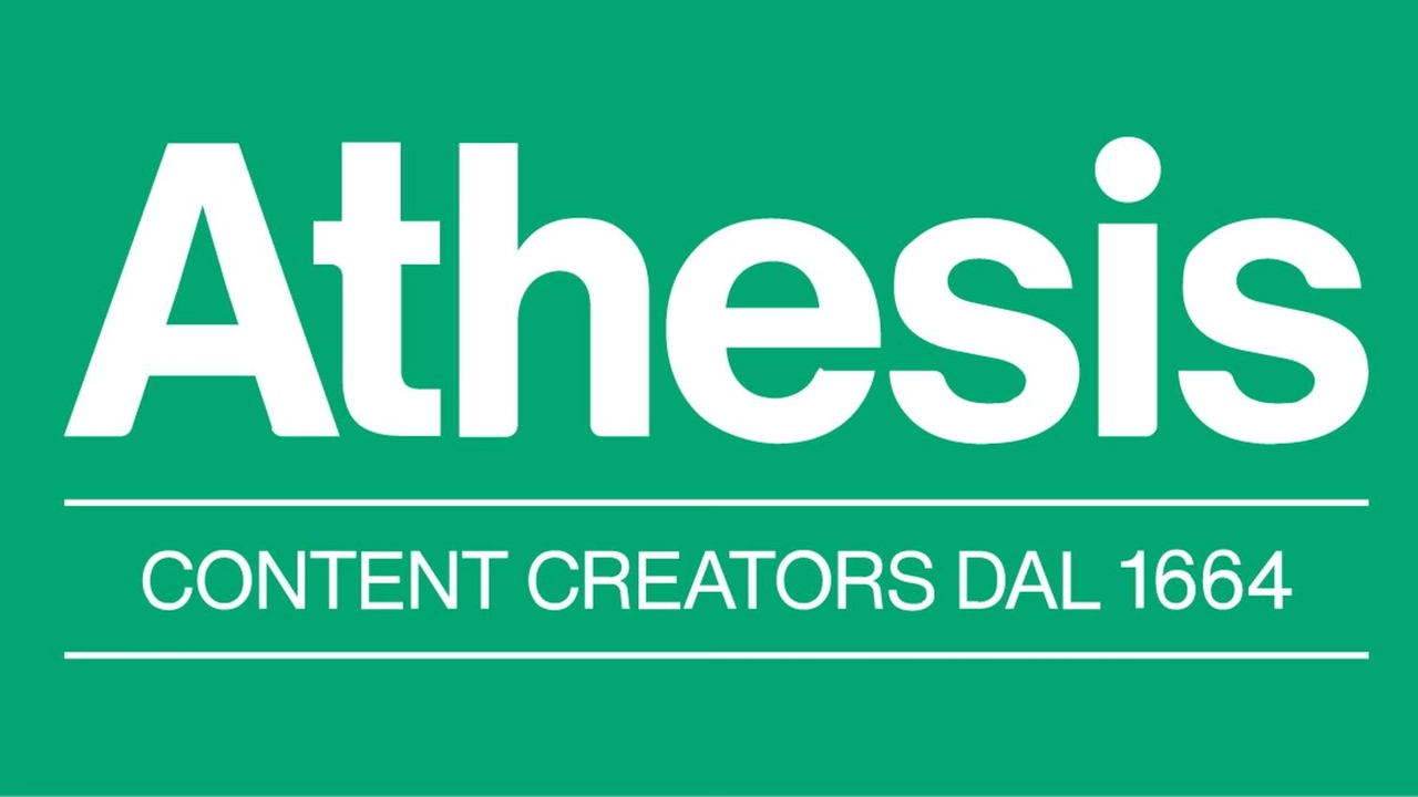 Athesis presenta il nuovo logo che simboleggia l'evoluzione e la forza della sua storia nel settore media e comunicazione.