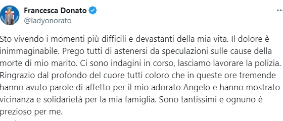 Il post dell'eurodeputata su X